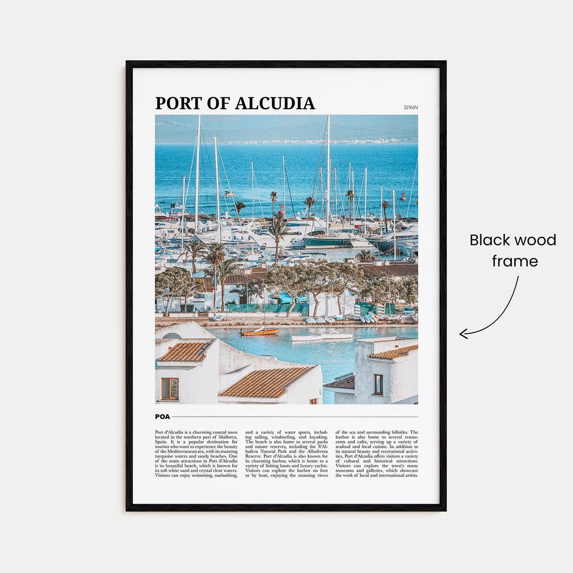 Port Of Alcudia Travel Poster Port Of Alcudia Wall Art Port Of Alcudia Poster Print Port Of Alcudia Photo Port Of Alcudia Decor Spain - Image 2