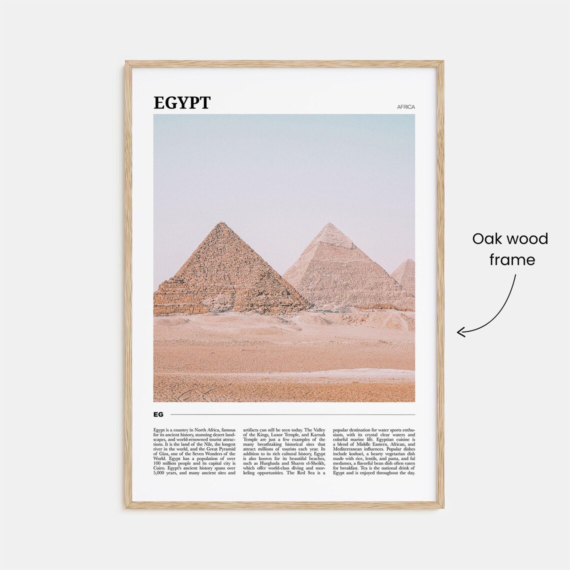 Egypt Travel Poster, Africa Wall Art Print - Image 3