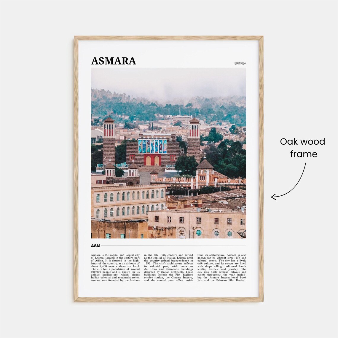 Asmara Travel Poster No. 2, Eritrea Travel Poster - Image 3