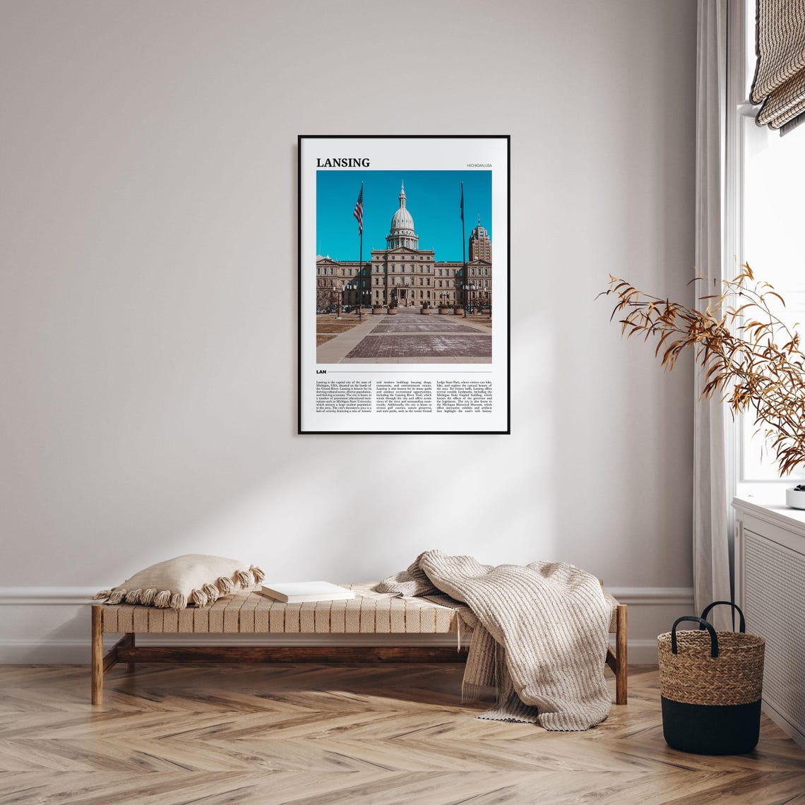Lansing Michigan State Capitol Dome Travel Photography Poster - Image 4
