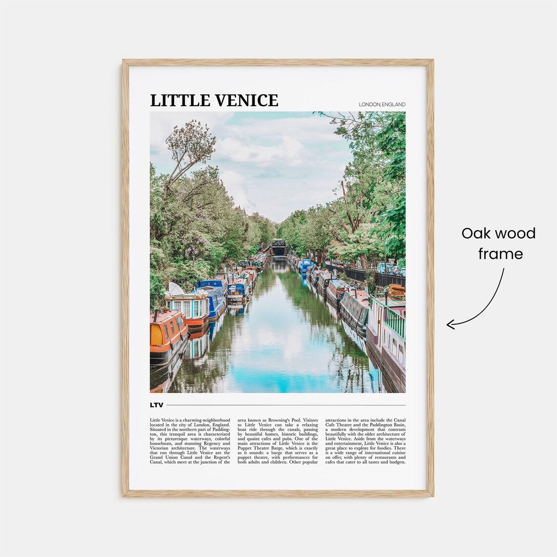 Little Venice Travel Poster, London Wall Art Print - Image 3