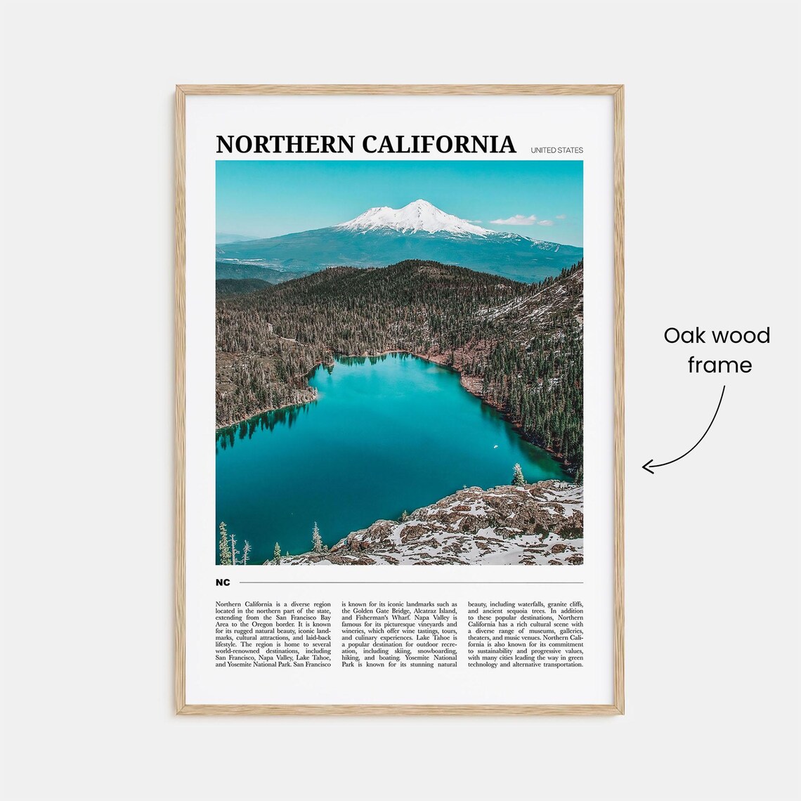 Northern California Travel Poster, Regional Wall Art - Image 3