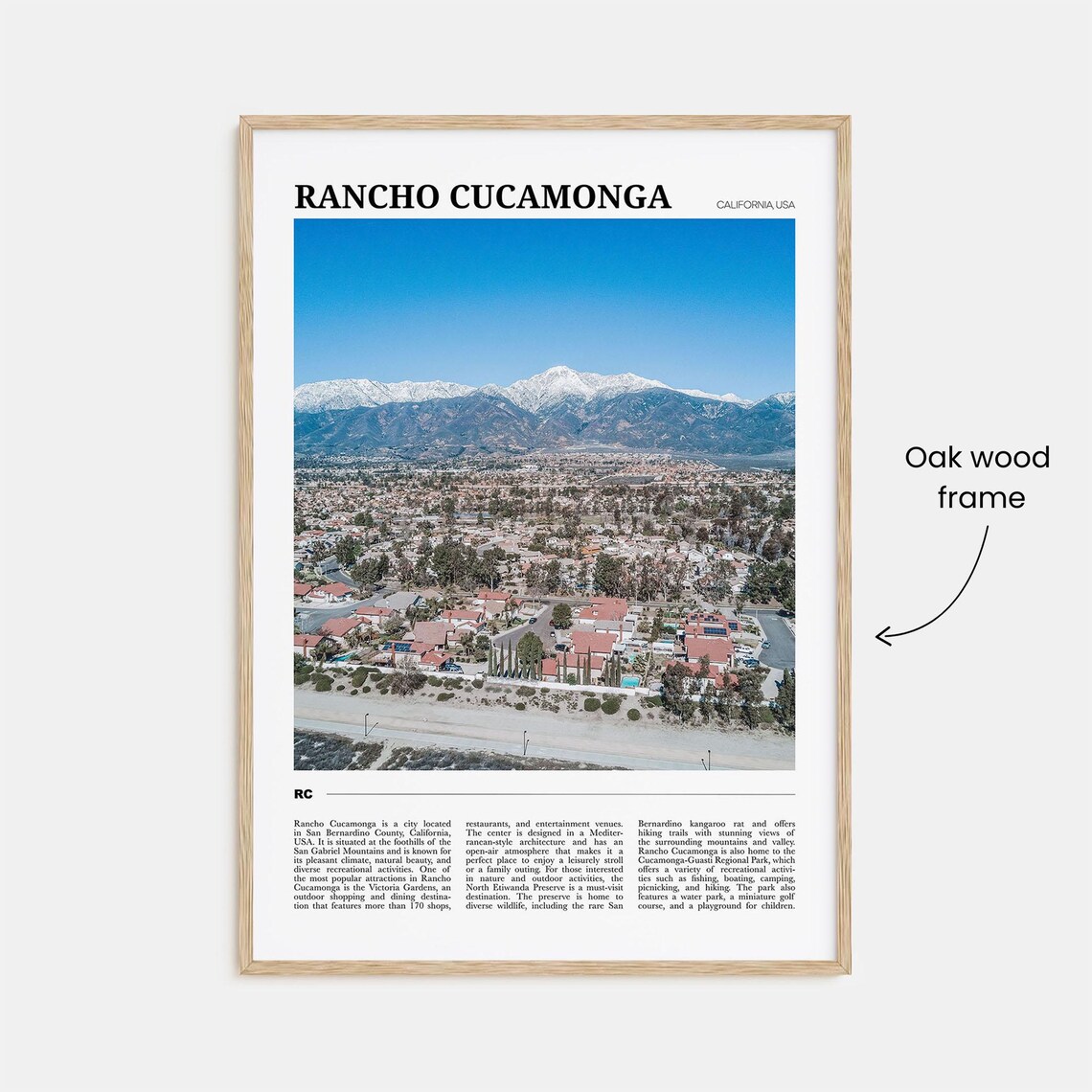 Rancho Cucamonga Travel Poster, Place Wall Art - Image 3