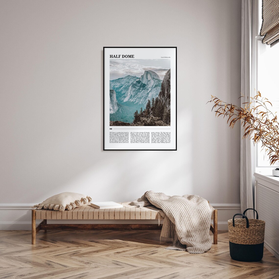 Half Dome Travel Poster, California USA Art Print - Image 4