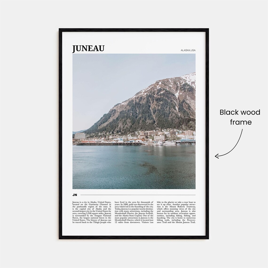 Juneau Travel Poster, Alaska USA Art Print - Image 2