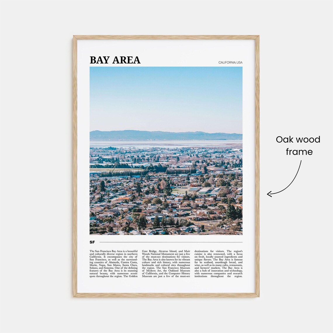Bay Area Travel Poster, San Francisco California - Image 3