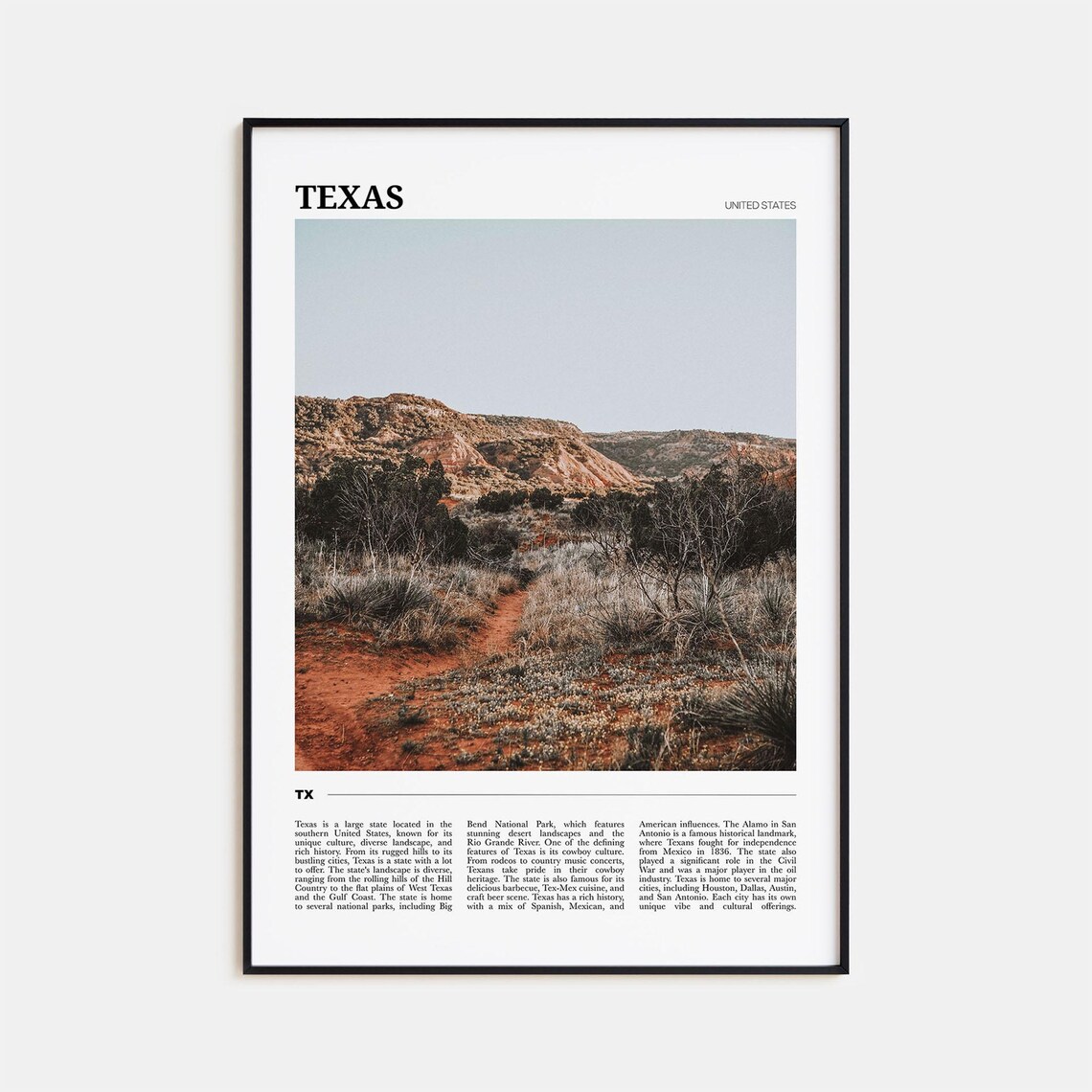 Texas Travel Poster No 1, Texas Travel Poster
