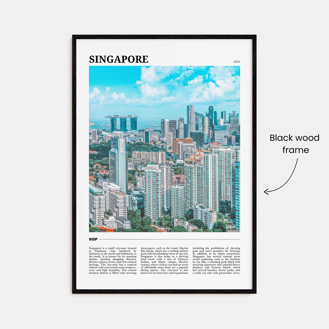 Singapore Photo Poster Print - Image 2