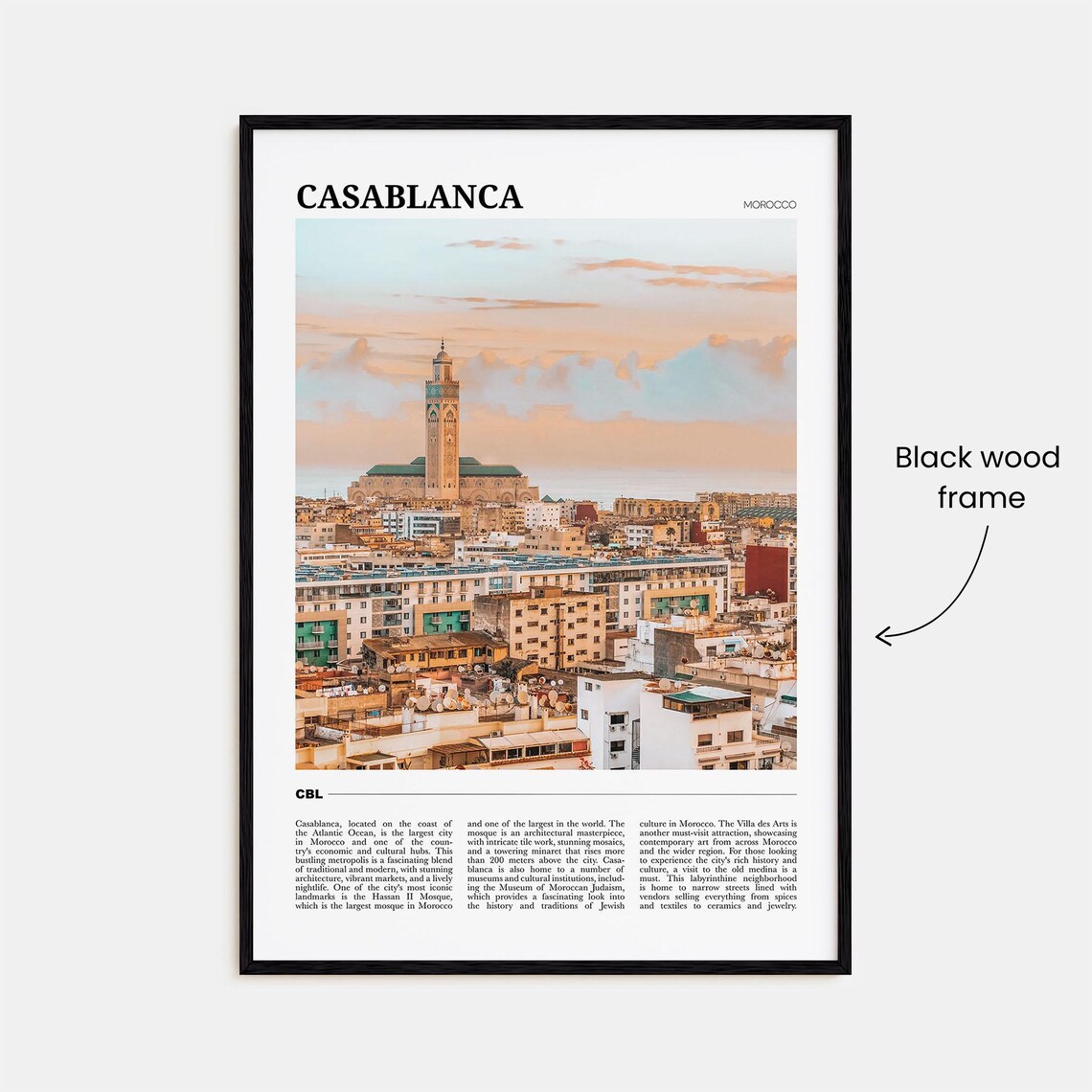 Casablanca Travel Poster, Morocco Wall Art Print - Image 2