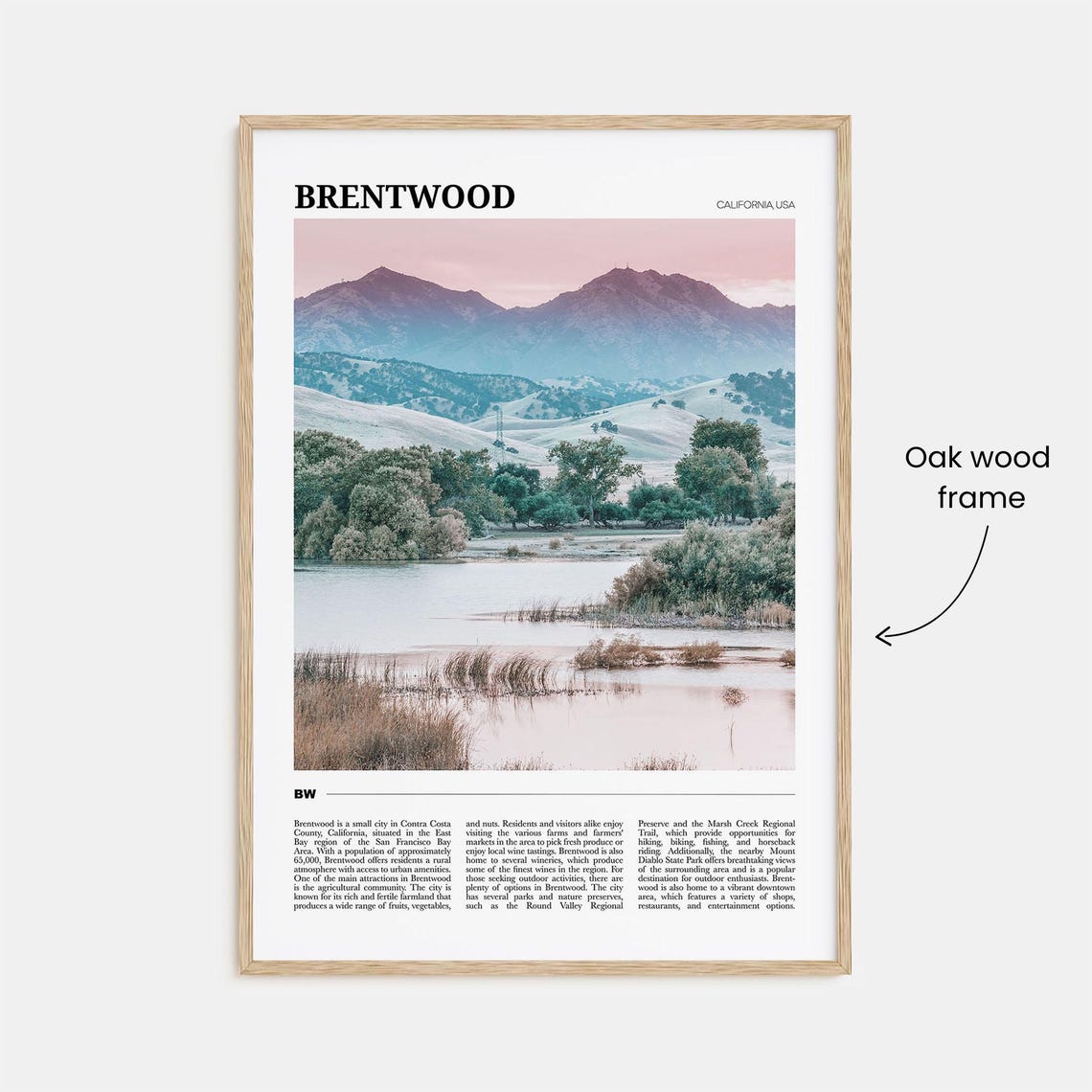 Brentwood Travel Poster Brentwood Wall Art Brentwood Poster Print Brentwood Photo Brentwood Decor California Usa - Image 3