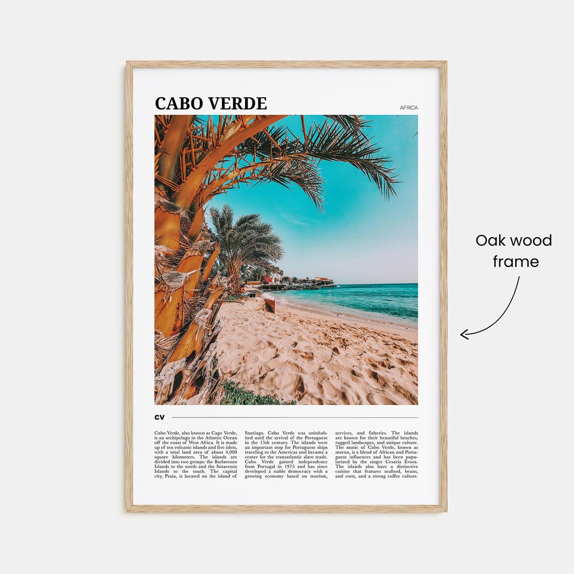 Cabo Verde Travel Poster, African Wall Art Print - Image 3