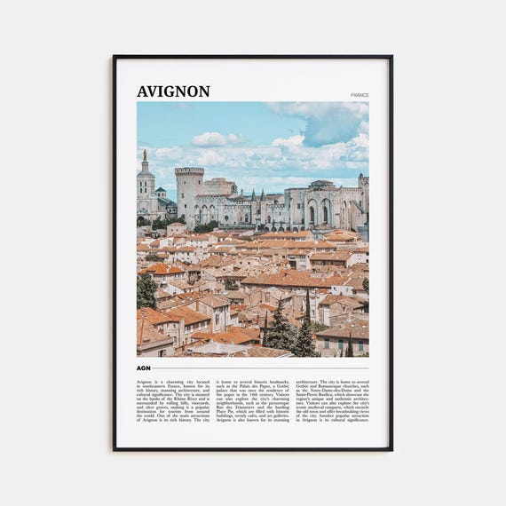 Avignon Travel Poster, France Travel Poster
