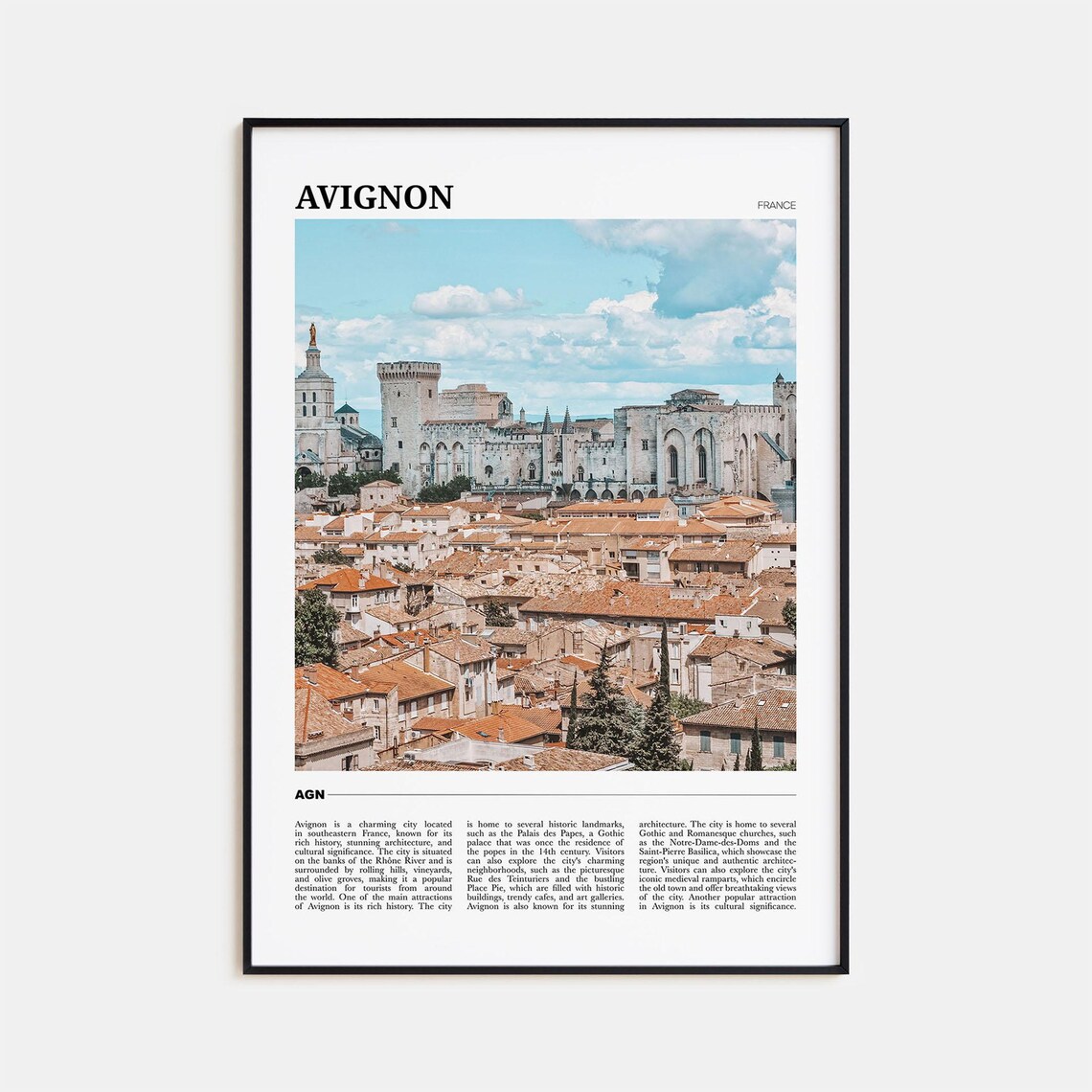 Avignon Travel Poster, France Travel Poster