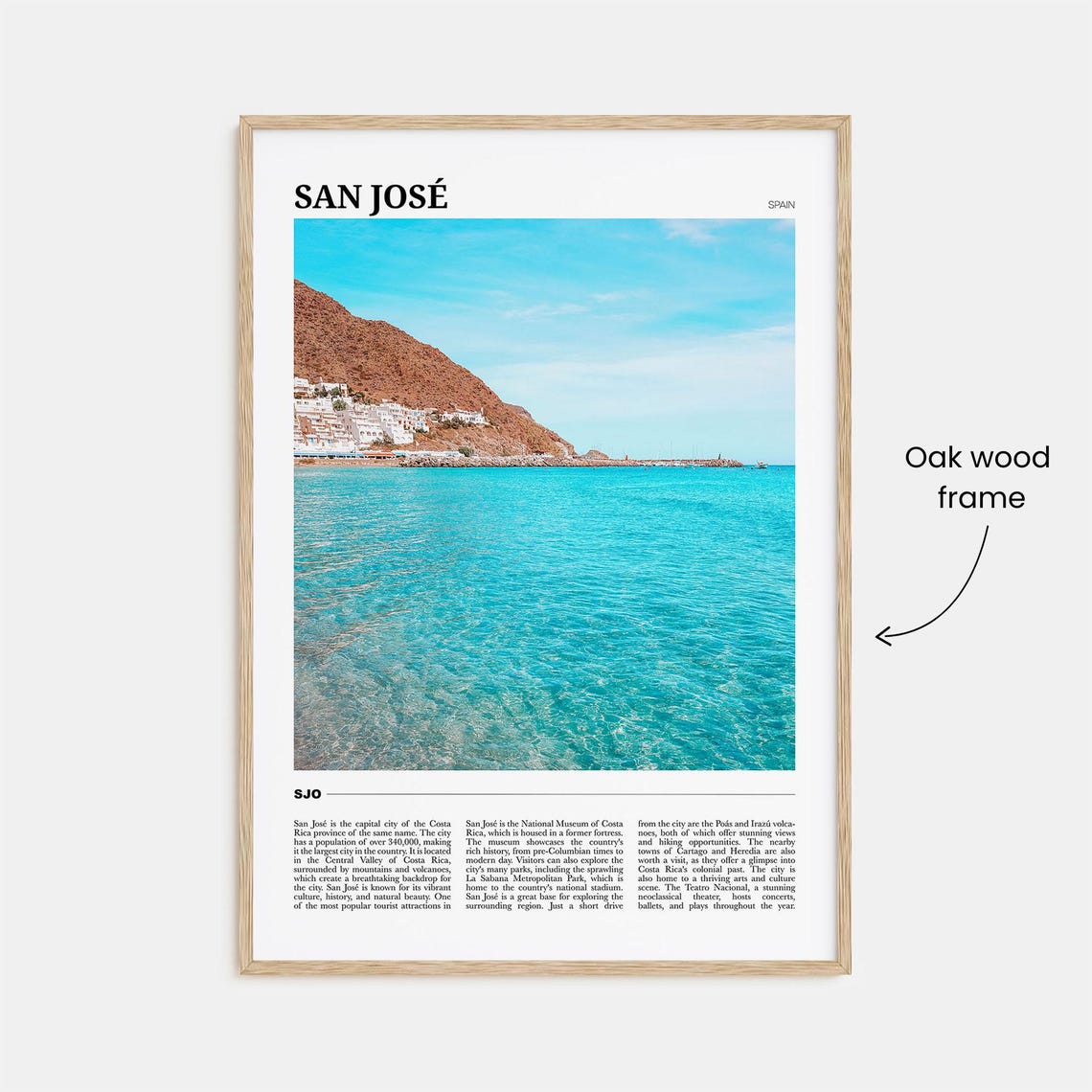 San Jose Spain Turquoise Bay Whitewashed Coastal Village Travel Poster - Image 3