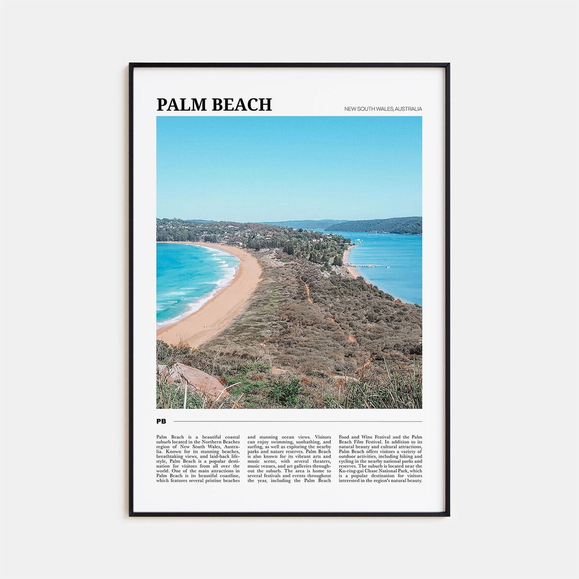 Palm Beach Travel Poster, New South Wales