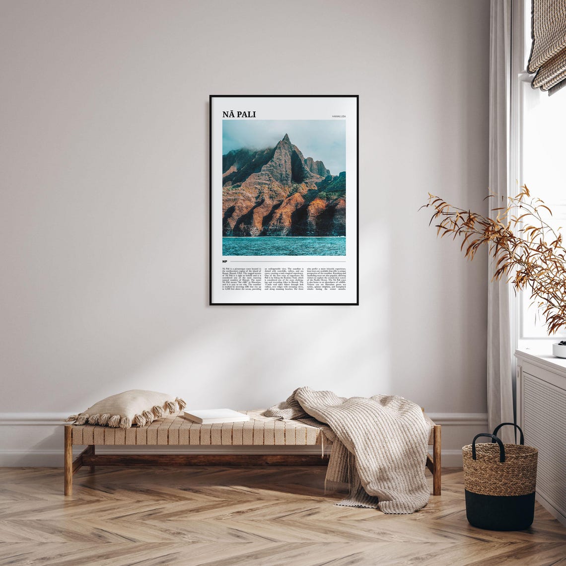 Na Pali Hawaii Dramatic Sea Cliffs Kauai Coastline Travel Poster - Image 4