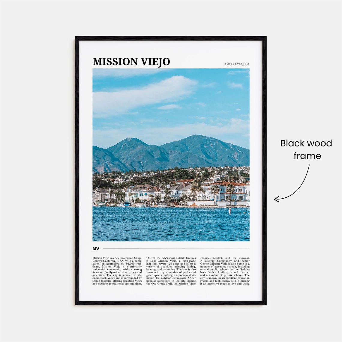 Mission Viejo Travel Poster Mission Viejo Wall Art Mission Viejo Poster Print Mission Viejo Photo Mission Viejo Decor California Usa - Image 2