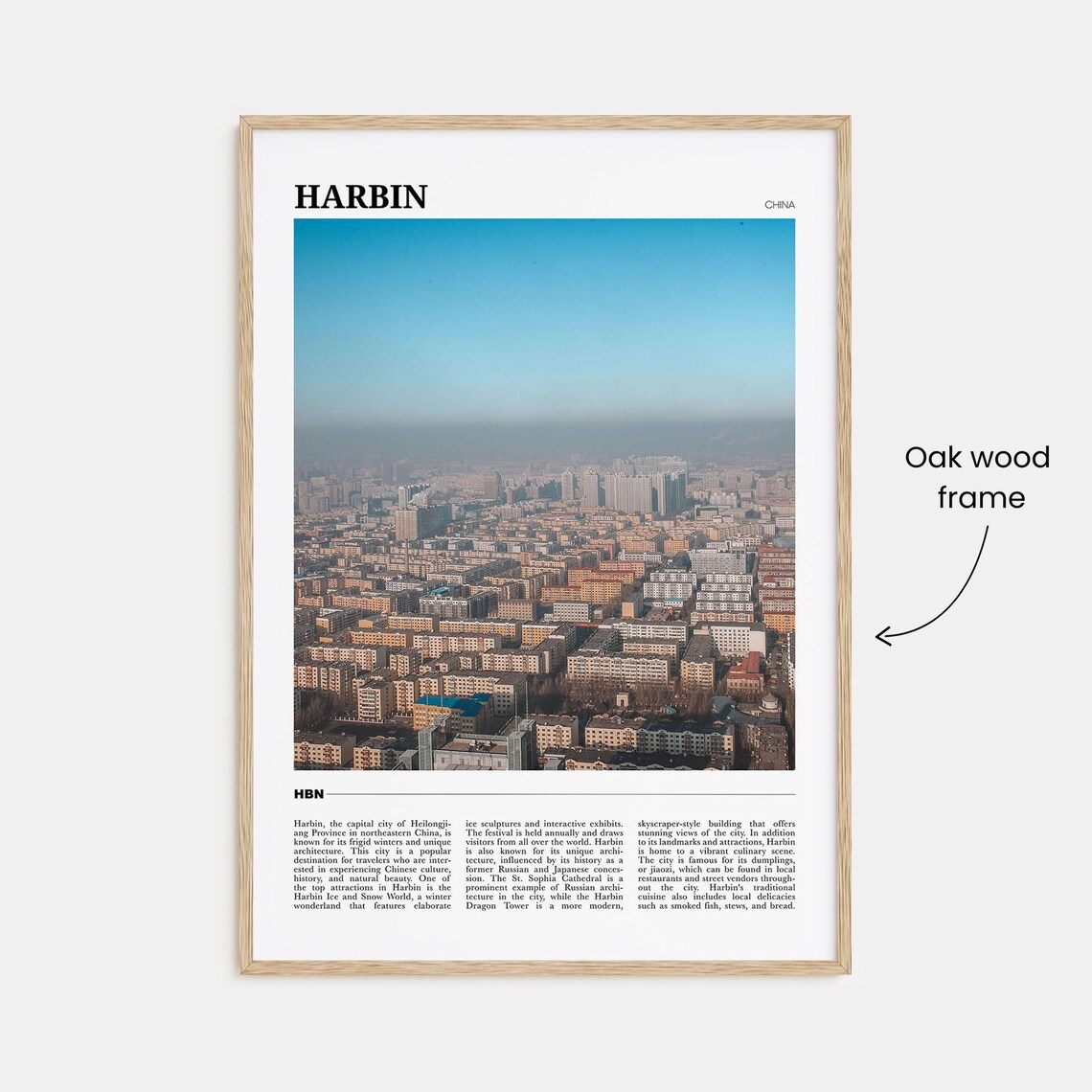Harbin China Winter Cityscape Ice Festival Travel Photography Poster - Image 3