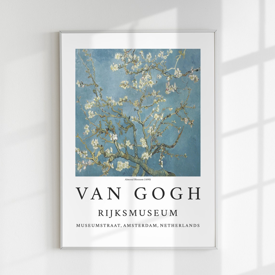 Van Gogh Almond Blossom 1890 Classic Rijksmuseum Museum Art Poster - Image 3