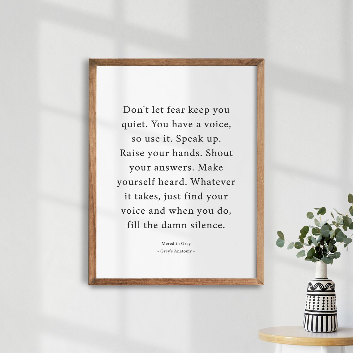 Grey's Anatomy Quote Inspirational Art Print - Image 3