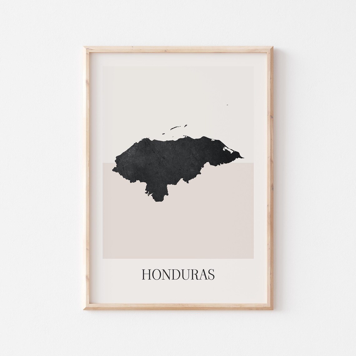 Honduras Map Poster Print Minimalist Boho Wall Art Decor For Home Or Gift