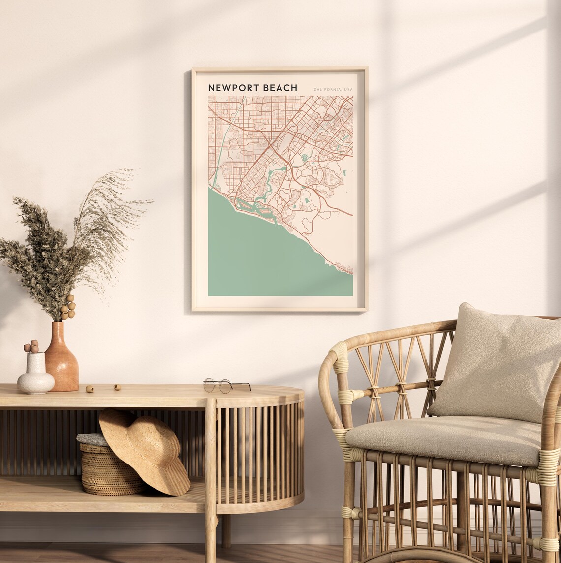 Newport Beach Map Poster, California Travel Poster - Image 2