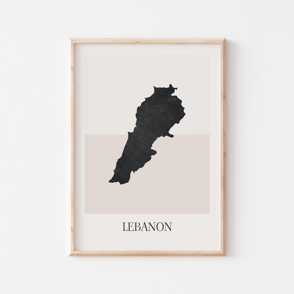 Lebanon Map Poster Print Minimalist Boho Wall Art Decor For Home Or Gift