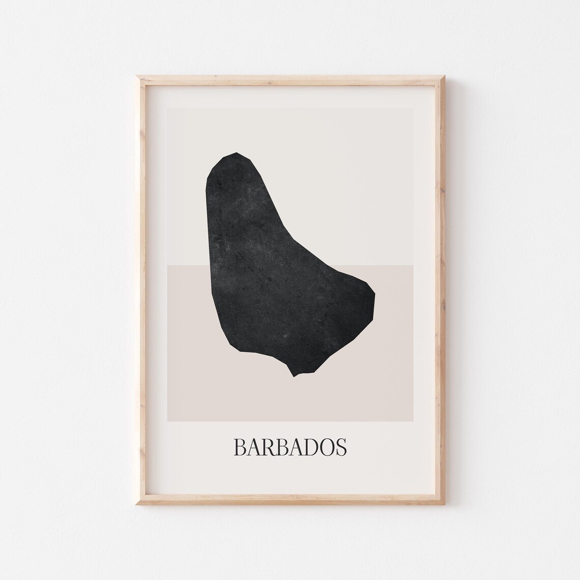 Barbados Map Poster Print Minimalist Boho Wall Art Decor For Home Or Gift