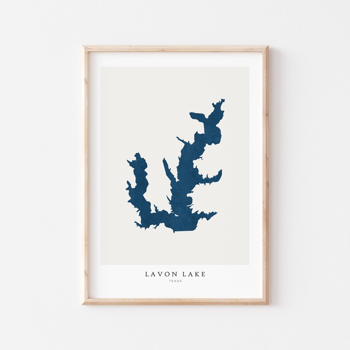 Lavon Lake Map Poster, Texas House Gift