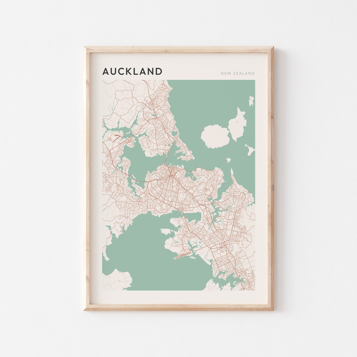 Auckland Map Poster Auckland Wall Art Auckland Map Auckland Poster Auckland Map Print Auckland Print Auckland New Zealand