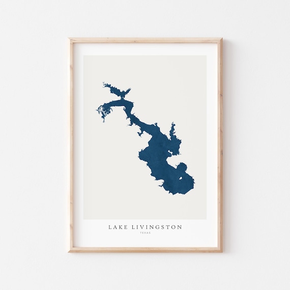 Lake Livingston Texas Travel Poster
