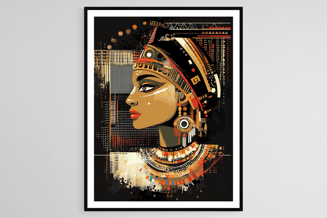 Princess Of Nubia Art Print African Egyptian Wall Art