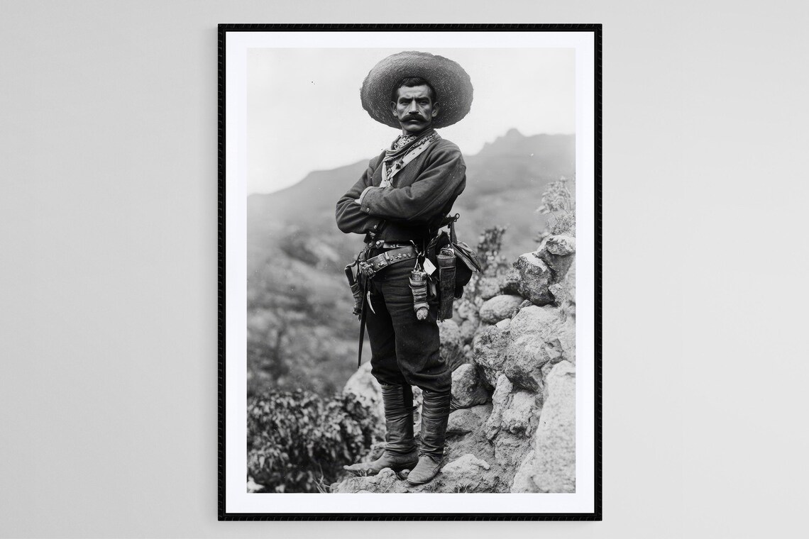 Emiliano Zapata Photo Print, Mexican Revolution