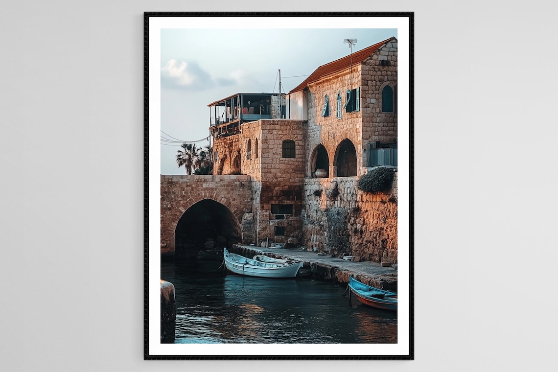 City Of Acre Art Print, Middle Eastern Decor