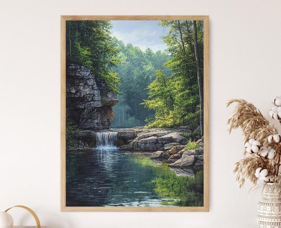 Little River Canyon Alabama Nature Landscape Art Print