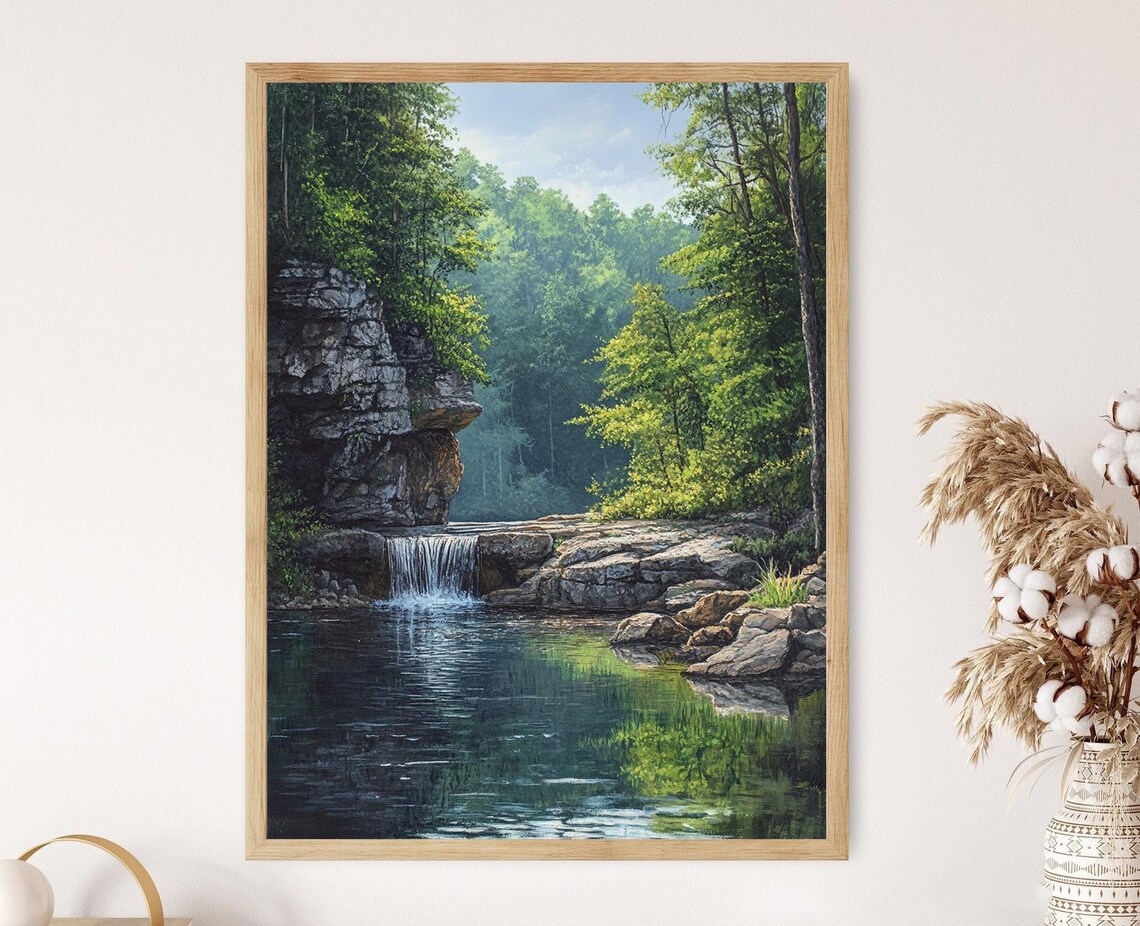 Little River Canyon Alabama Nature Landscape Art Print