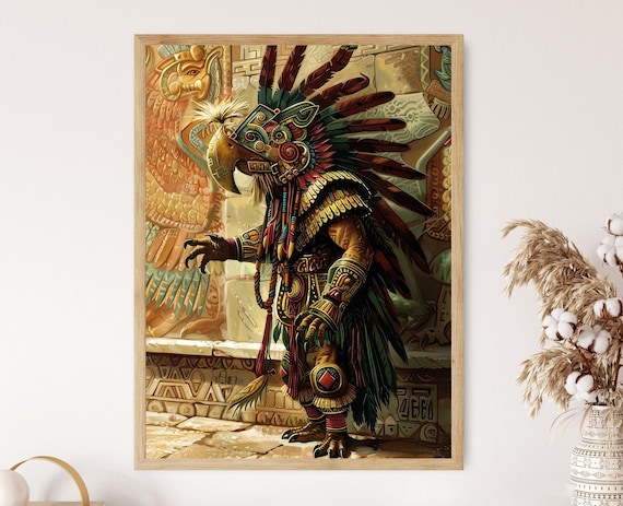 Aztec Empire, Historical Tapestry Art Print
