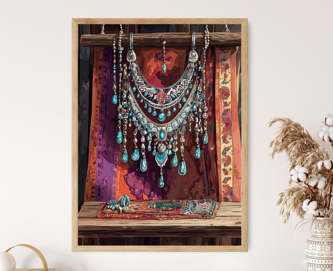 Afghan Tribal Jewelry, Traditional Cultural Decor