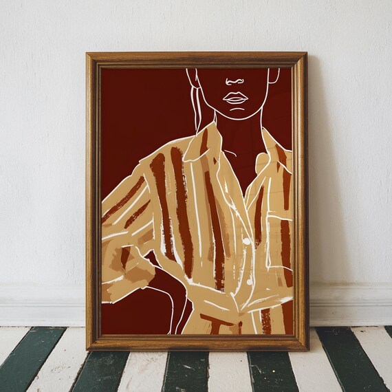 Art Deco Wall Boho Contemporary Feminine Neutral Modern