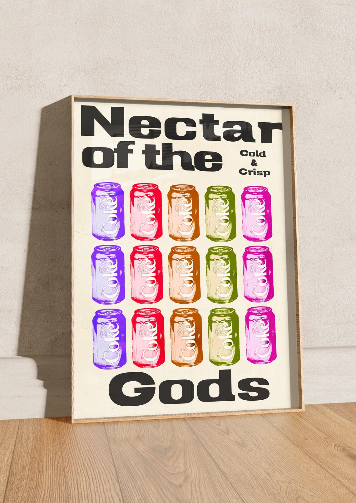 Nectar of the Gods Diet Coke Cans Pop Art Colorful Soda Poster - Image 2