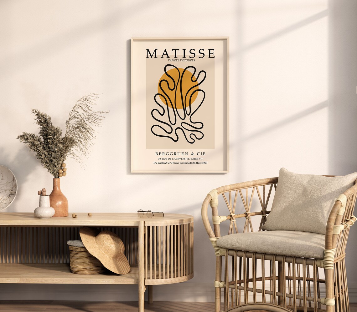 Matisse Abstract Poster, Yellow Minimalist Art Print - Image 5