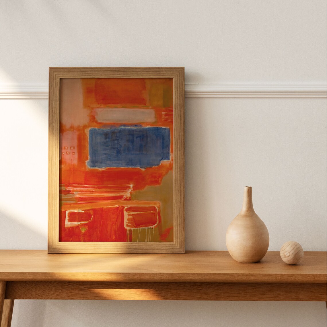 Mark Rothko Redblue Minimalist Exhibition Poster - Image 4