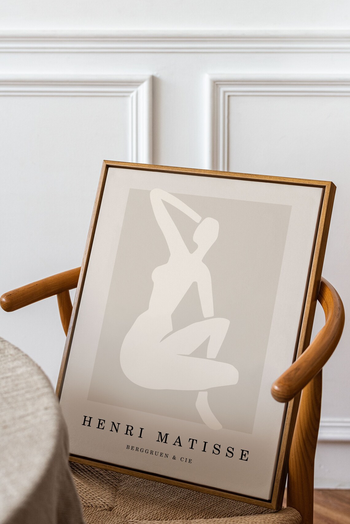 Henri Matisse Dancing Figure Poster Beige Abstract Woman Cutout Art - Image 5