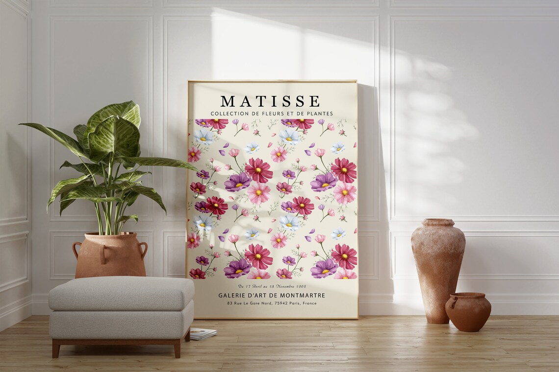 Matisse Flower Market Botanical Poster Art Print