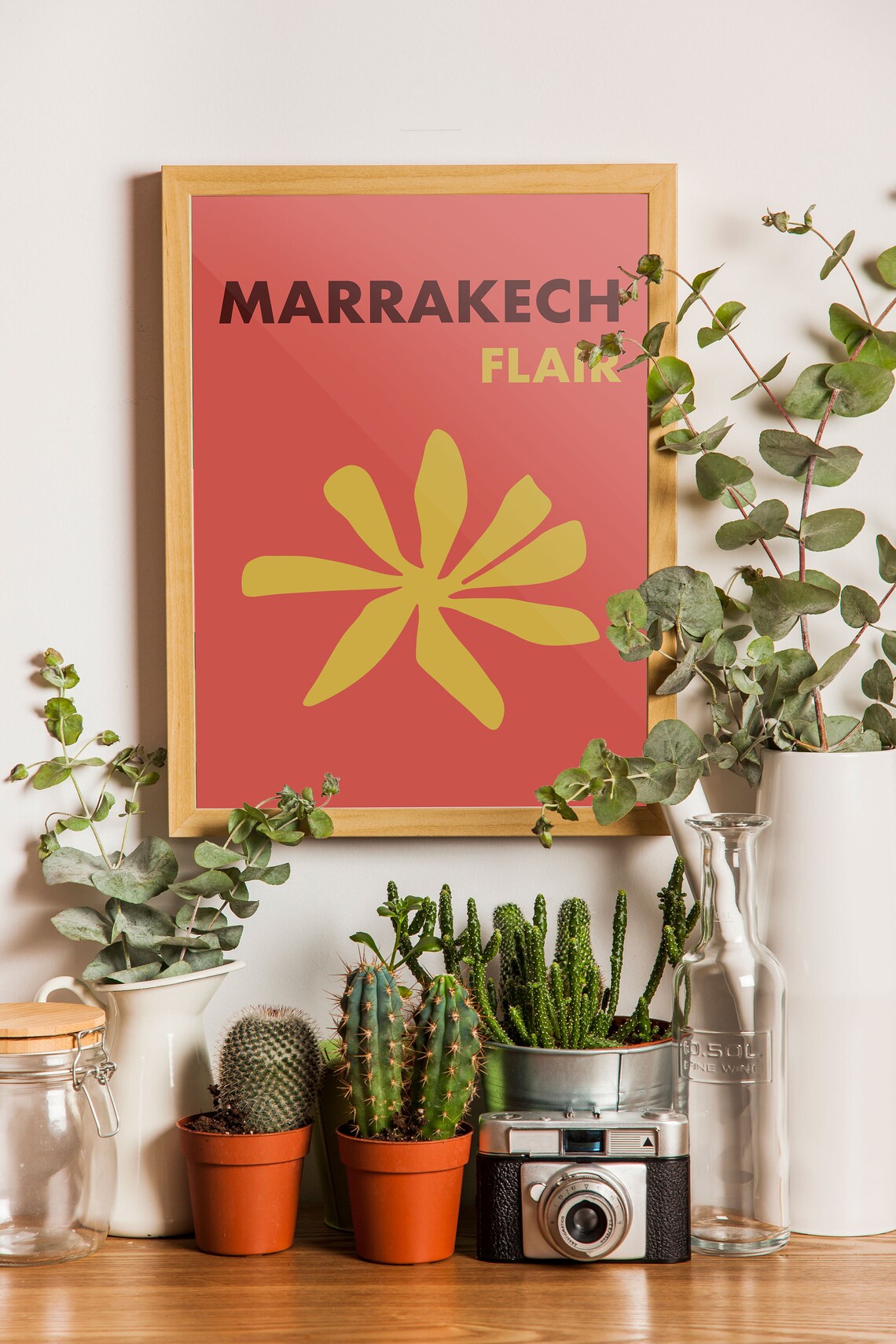 Marrakech Travel Poster, Morocco Eclectic Decor - Image 4