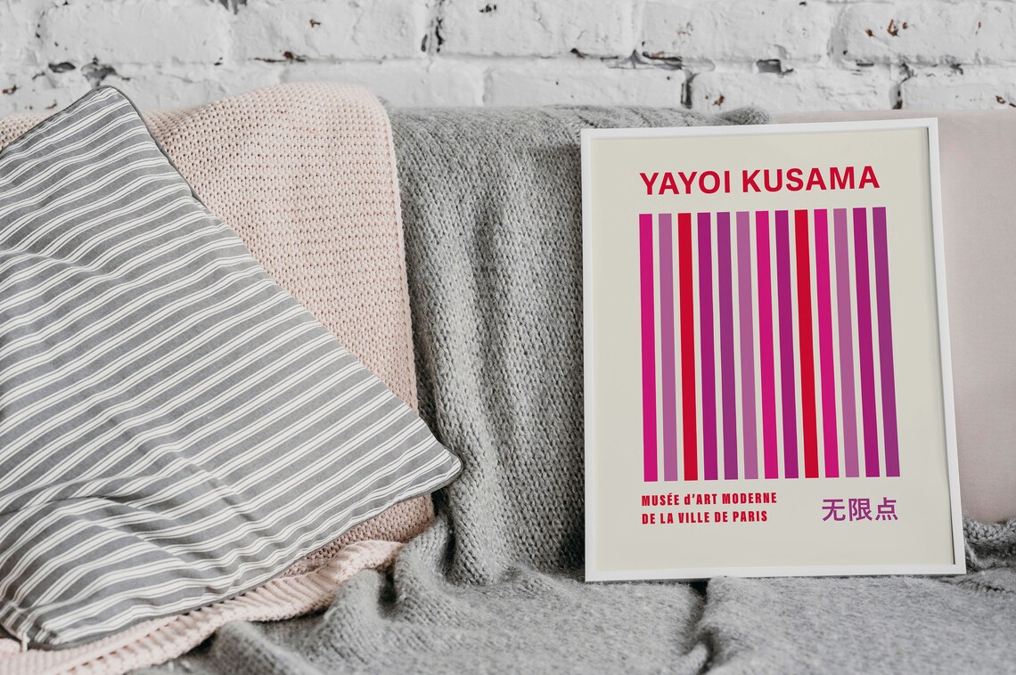 Yayoi Kusama Exhibition Poster, Japanese Decor - Image 2