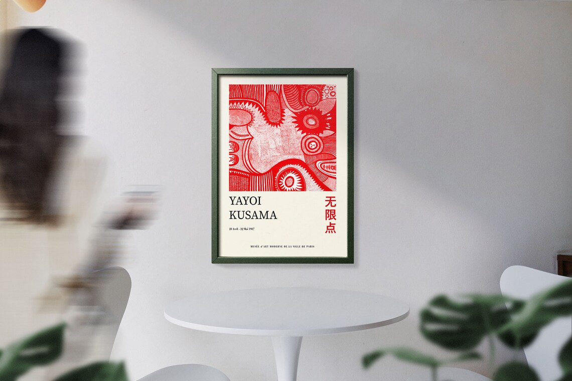 Yayoi Kusama Exhibition Poster, Japandi Decor Art Print - Image 3
