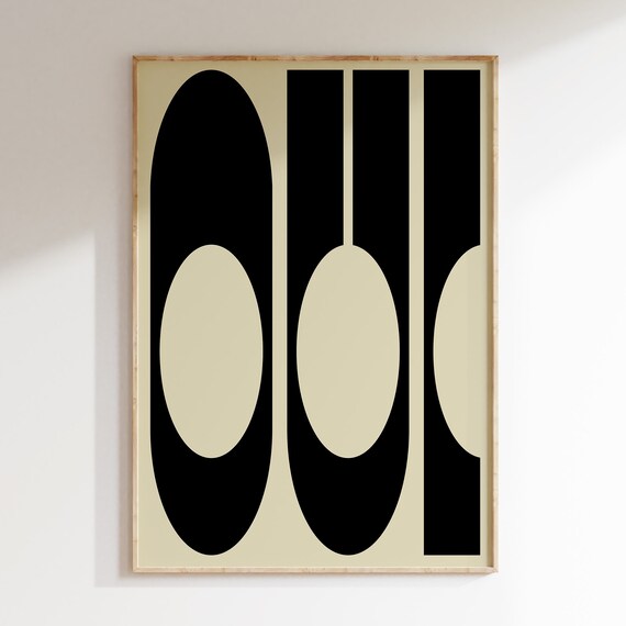 Oui Wall Art Print Bold Modern Typography Home Decor Quote Prints Simple