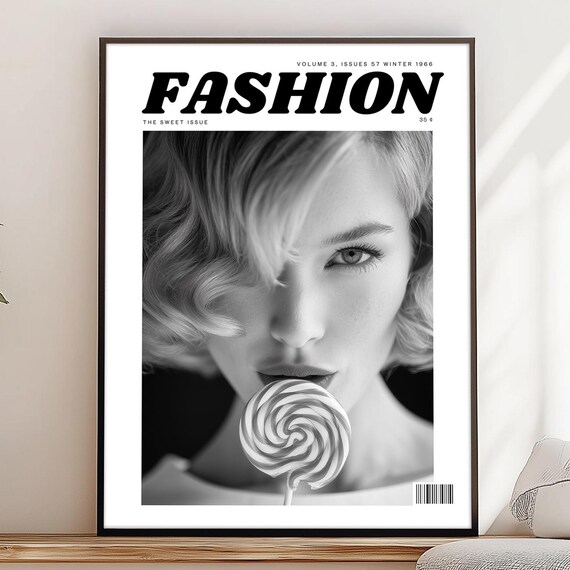 Vintage Fashion Magazine Cover Sweet Issue 1966 Photo Poster
