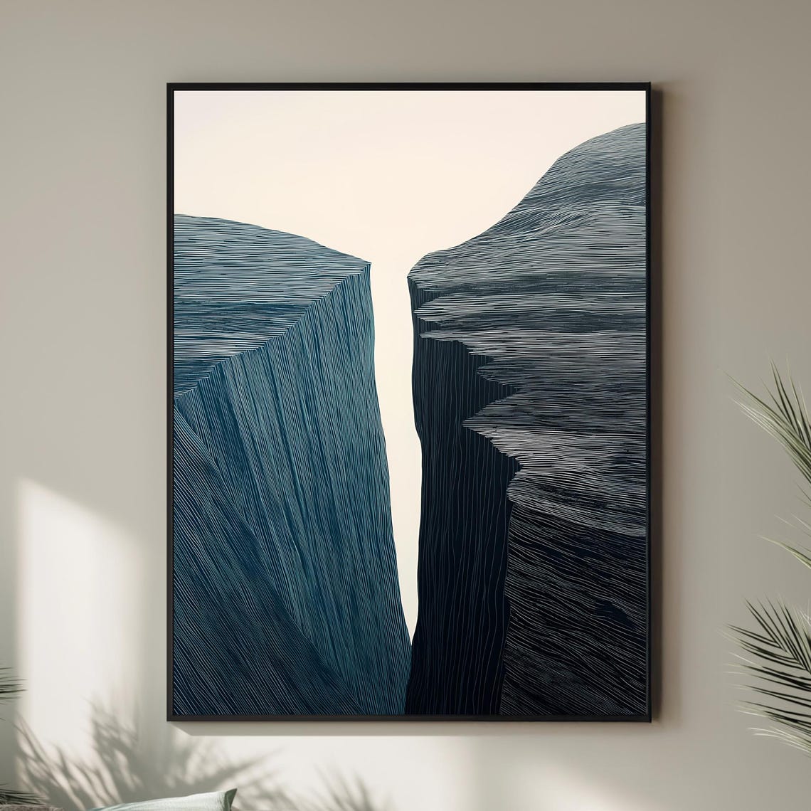 Edges Landscape Wall Art Instant Illustration Print Minimal Graphic Design Poster Home Decor